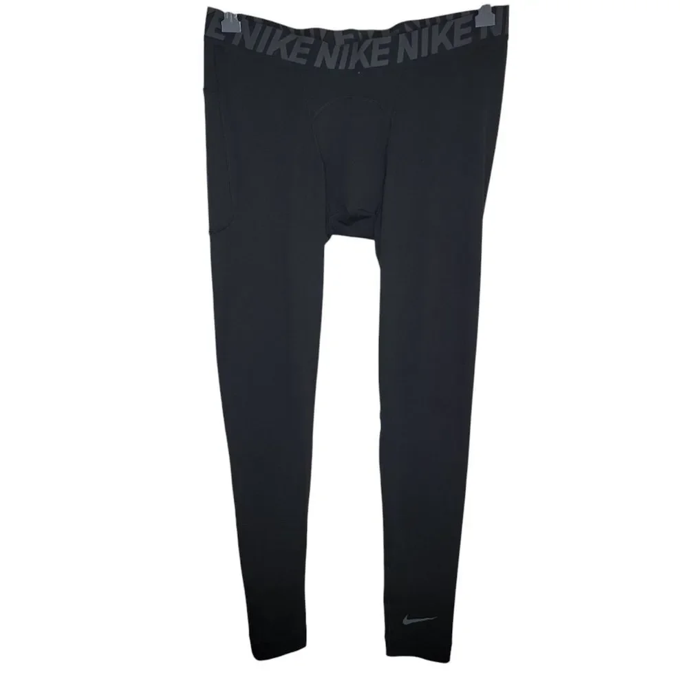 Nike Dri-fit Black Athletic Tights Pants Size Large